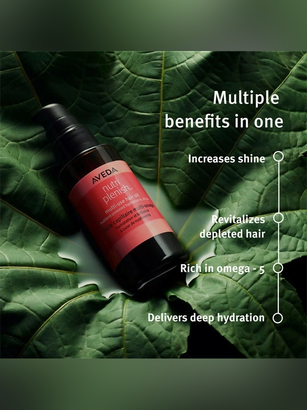 Aveda Nutriplenish Multi-Use Hair Oil - Picture 4 of 5